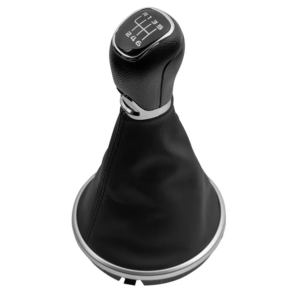 POANBCGY for Skoda Fabia 2 II MK2 for Combi Scout 2007-2014 5/6 Speed Gear Shift Knob Head Lever Gaitor Boot Auto Parts(6 Speed)