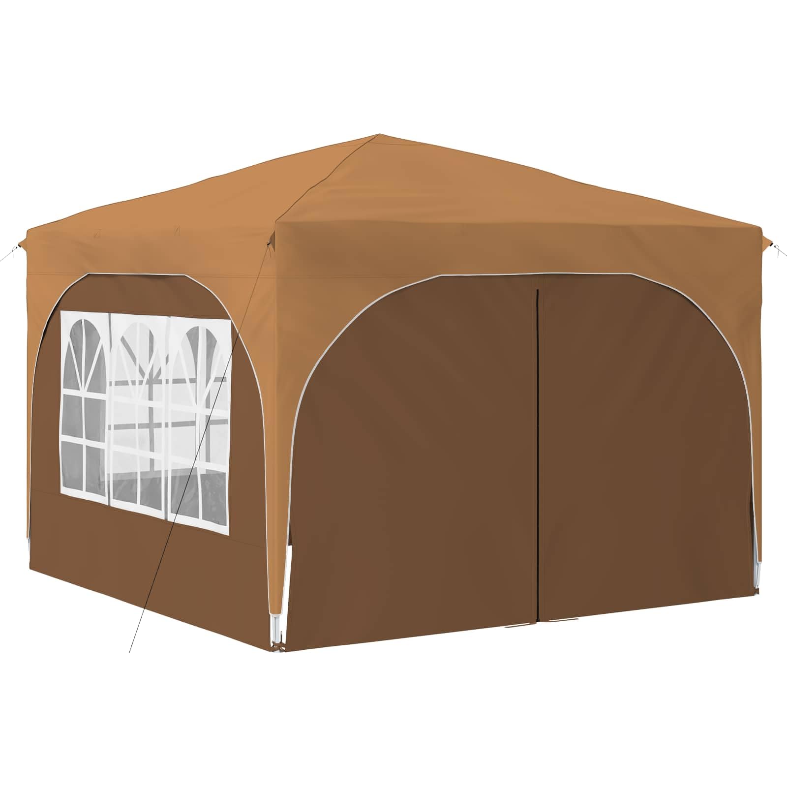 Zasłona Pop Up 290 x 290 x 245 cm beżowa z 4 ściankami