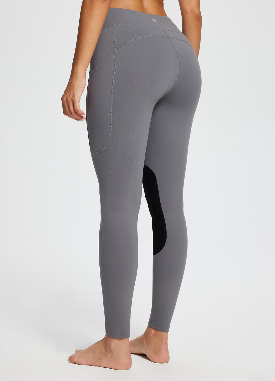 baleaf Pantalones de equitación para Mujer, de Invierno, con Ribete en Las Rodillas, Resistentes al Agua, con Forro para teléfono móvil, para Mujeres y niñas