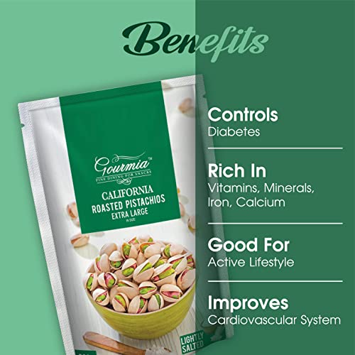 Image of Gourmia Roasted Pistachios California Lighty Salted 200g (Pack of 3)