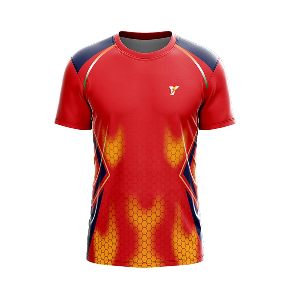 YOURJERSEY IPL Punjab 2025 Cricket Jersey – Personalize with Your Name & Number | Kids, Men, Women-image-24