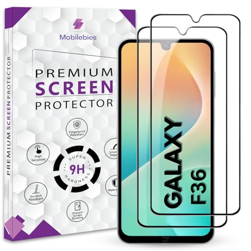 Image of Premium Tempered Glass Screen Protector Guard For Samsung F36 5G (6.7 Inch, Pack of 2) | Edge to Edge Coverage With Easy to installation kit