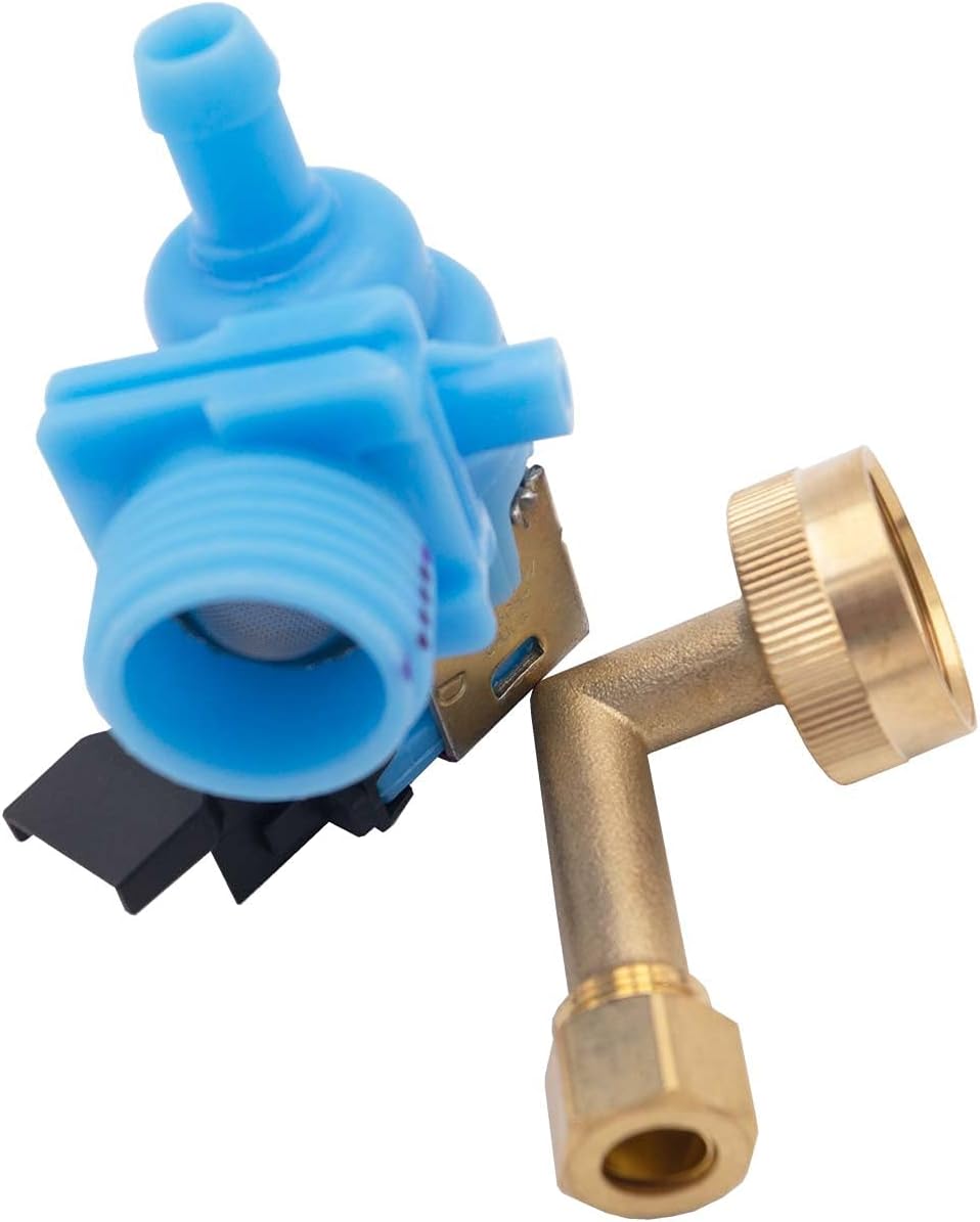 Supplying Demand W10648041 W10195048 Dishwasher Water Inlet Valve with Elbow Fitting Replacement Model Specific Not Universal