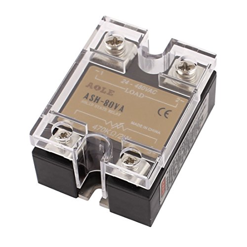 Uxcell Ash-80Va 470Kohm 2W To 24-480Vac 80A Single Phase Solid State Relay #TOP6