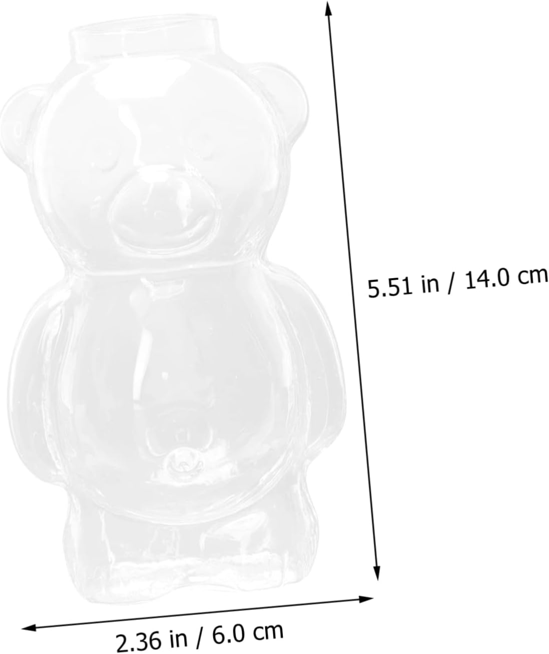 Zerodeko 8 Pcs Adorable Small Bear Cups Cocktail Glasses Elegant Wine Juice Cups for Hosting Barware
