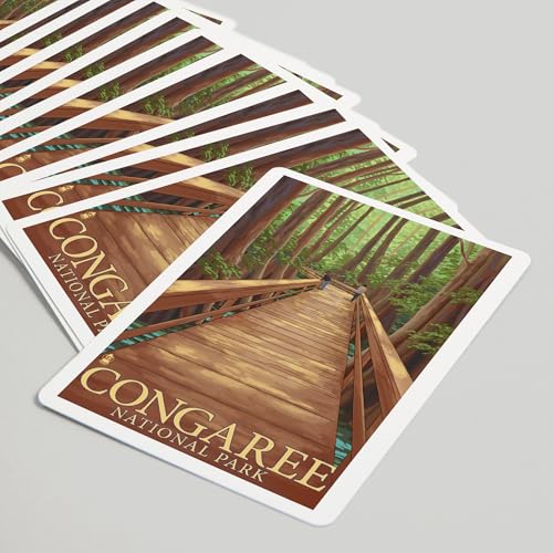 Lantern Press Congaree National Park, naipes póker 52 cartas miniatura 5