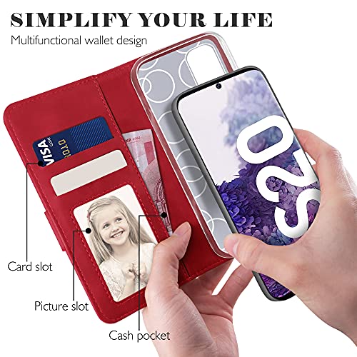 YATWIN Cover Samsung Galaxy S20, Cover a Libro
