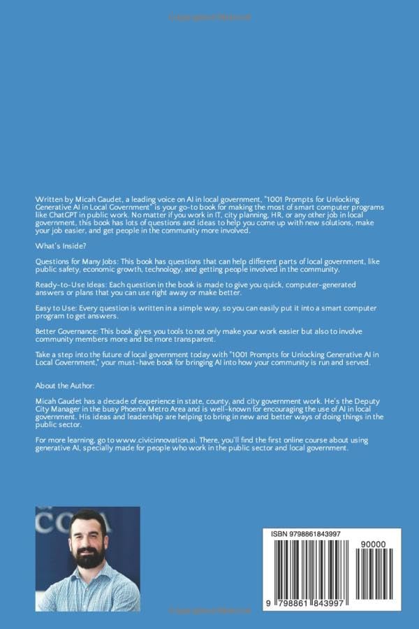 Miniatura 2 de 1001 Prompts for Unlocking Generative AI in Local Government