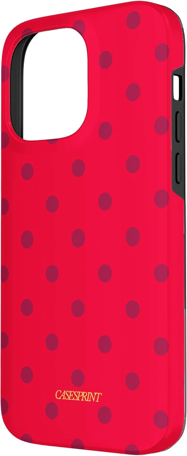 Watermelon Reds Polka DOTS Case for iPhone 14 Pro Max