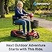 Hoverfly T4 Mobility Scooter for Seniors, Max 12.4-Mile Range & 3.7 mph, 3-Position Seat & Anti-slip Rear Wheel, Removed Battery&Quick Fold Design, Solid 9