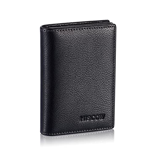 Image of HISCOW Business Card Holder with Large Compartment - Full Grain Leather