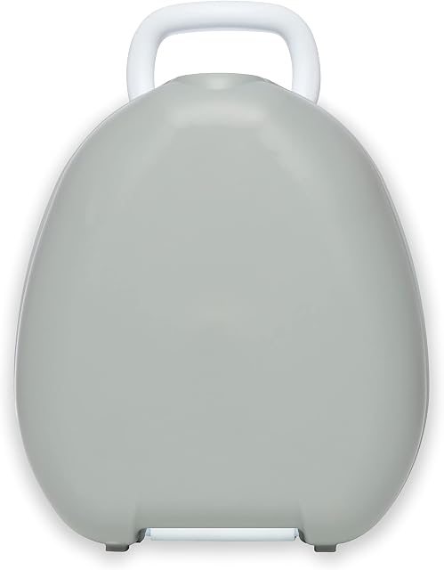 My Carry Potty - Grey Travel Potty, Award-Winning Portable Toddler Toilet Seat for Kids to Take Everywhere