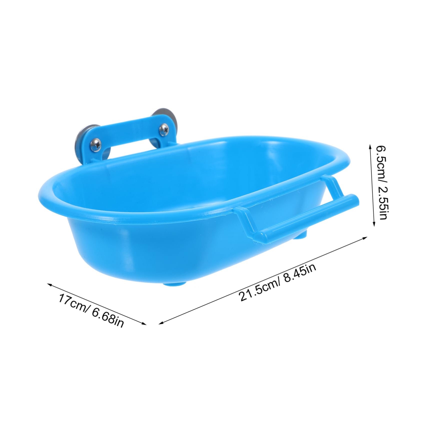 Mikikit Box Bird Bath Inflatable Bird Shower Bath Pool Big Parrot Shower Parakeet Bath Basin Parrot Bird Feeder Fountain Bird Bird Cages Bird Cage Accessories Lovebird Tub Pet Blue