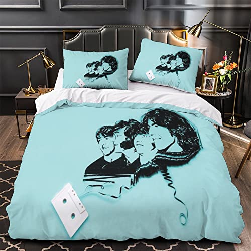The Beatles Ensemble De Literie Groupe de Rock Housse De Couette 3D Rock ‘n’ Roll Thème Housse De Couette Microfibre… - Les Beatles, Paul McCartney, John Lennon, RIngo Starr, George Harrison The Beatles Ensemble De Literie Groupe de Rock Housse De Couette 3D Rock 'n' Roll Thème Housse De Couette Microfibre… – Image 4