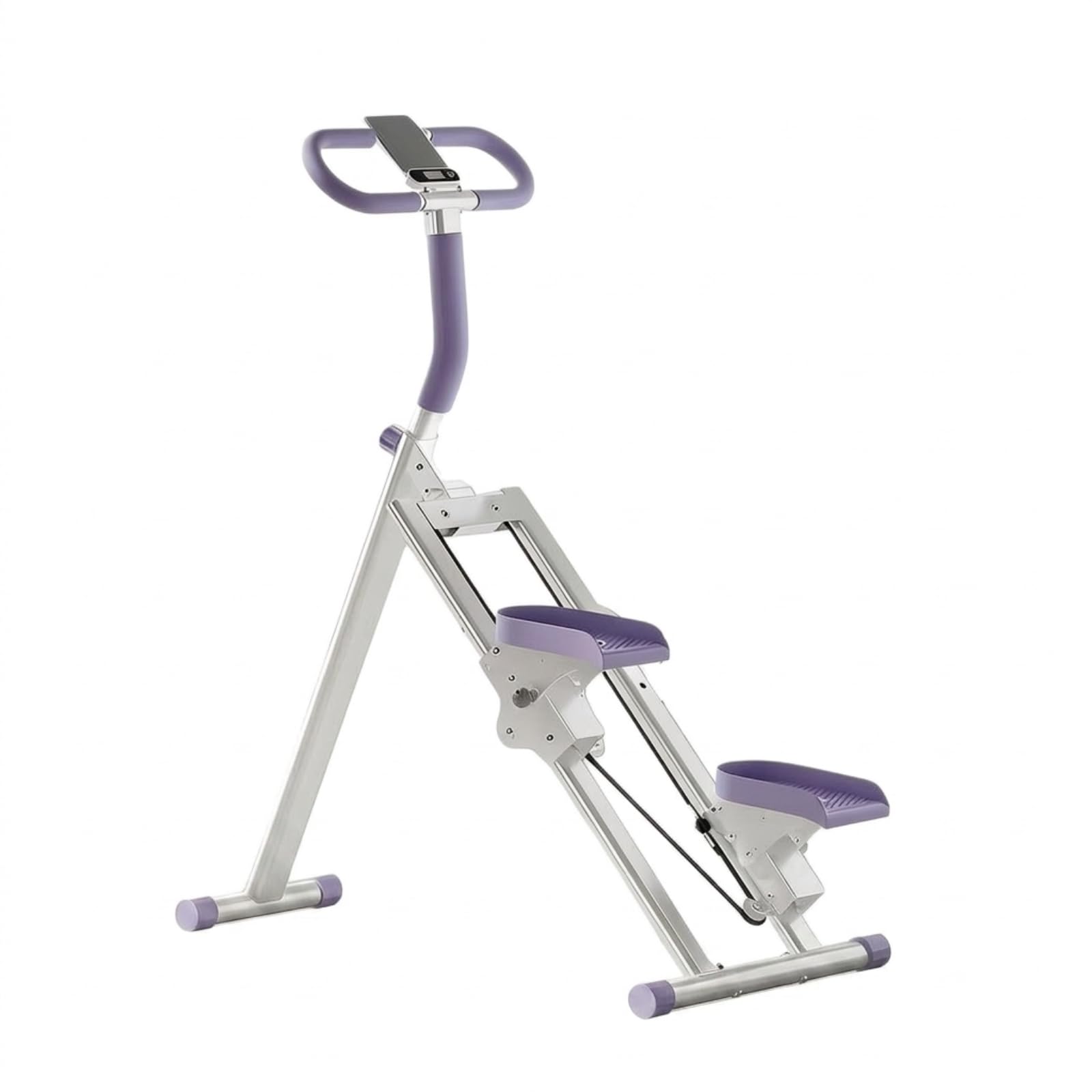 Stepper Verticale con Manubrio Stabile Stepper con Manubrio Robusto Saliscale per Sportivi in Casa, Principianti, Appartamento