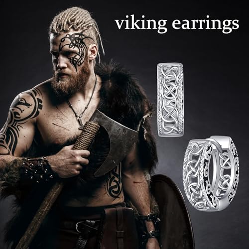 Joyería vikinga de plata S925 con diseño de aro vintage exclusivo 3