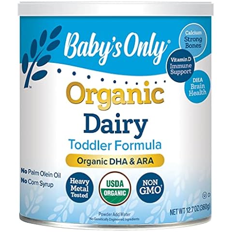 Baby's Only Organic Dairy with DHA & ARA Toddler Formula, 12.7 Oz (Pack of 1) | | USDA Organic | Clean Label Project Verified | Brain & Eye Health