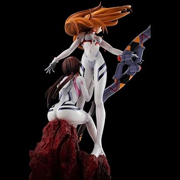 Ayanami Rei and Asuka Langley Soryu Figure 2 Pieces Anime Girl Character Statue Model Figure Desktop Display Decoration Action Figure Gift for Fans