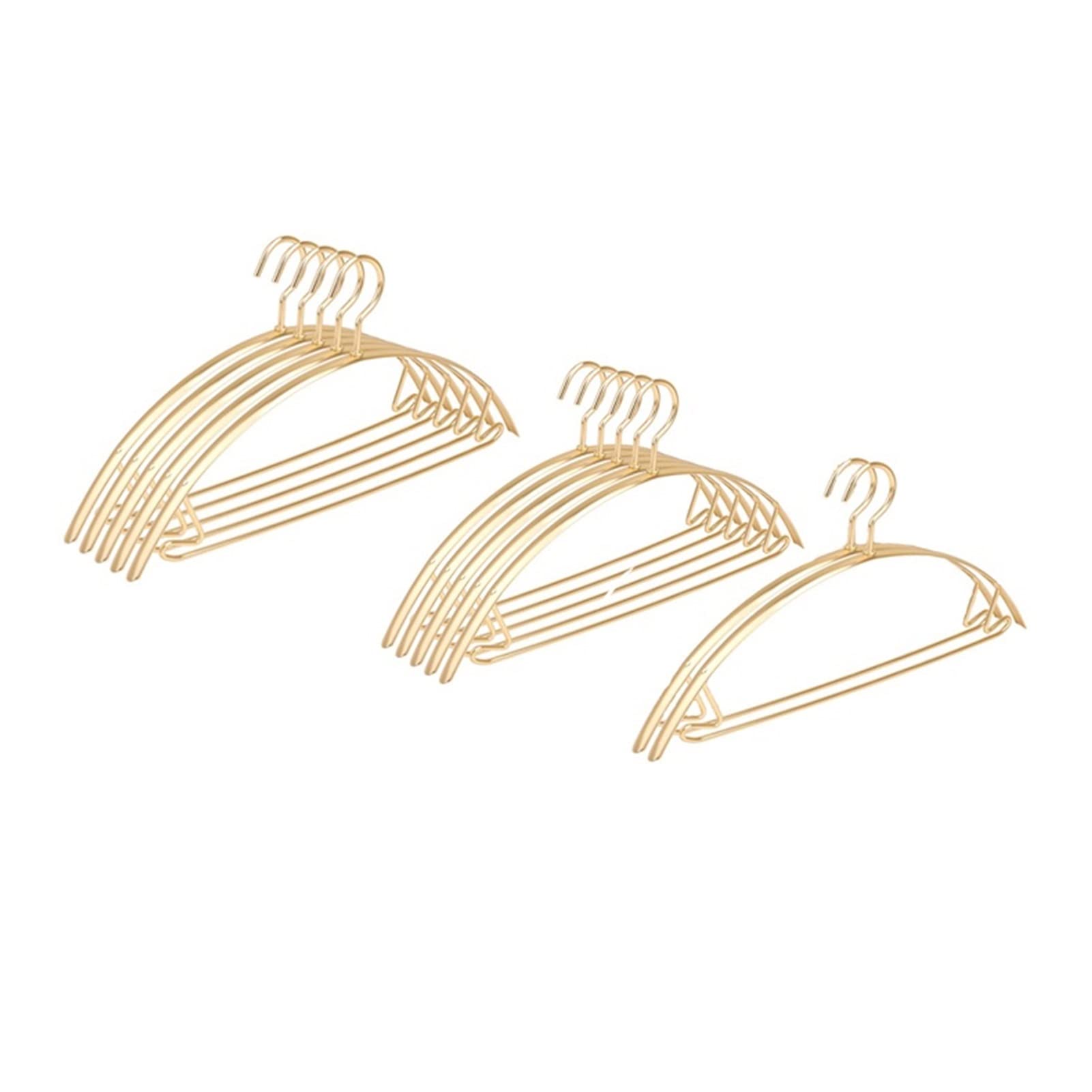 TXGJWRA Clothes Hangers/Coat Hangers Clothes Hangers Aluminum Alloy No Marks Drying Rack Wardrobe Organizer Clothing Storage Rack Household Hangers,10pcs B