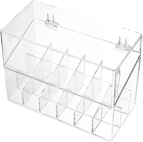 Miniatura 2 de Lápiz labial transparente organizador portátil y caja ligera para brochas de maquillaje, lápices labiales, esmalte de uñas