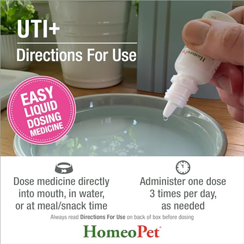 Image of HomeoPet UTI+ Urinary Tract Supplement for Dogs and Cats, 15 Milliliters
