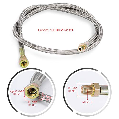 Pqy 36" Oil Feed Line Oil Return Line + Oil Drain Line Kit For T3 T4 T3/T4 T70 T66 To4E Turbo #TOP3