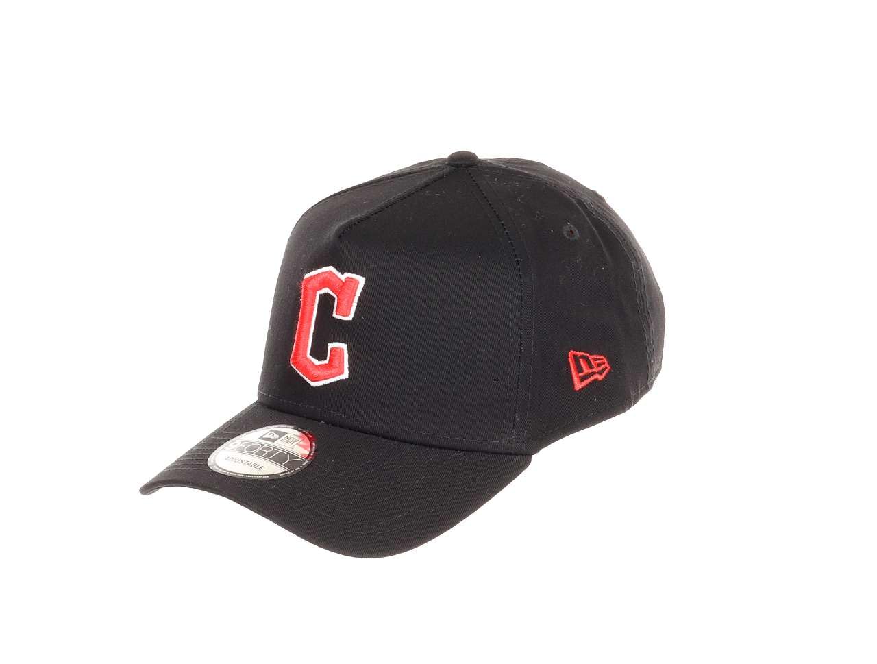 New Era Unisex 940-Guardians-Black#31320 Cleveland Guardians Mlb Evergreen Black 9Forty A-Frame Snapback Cap