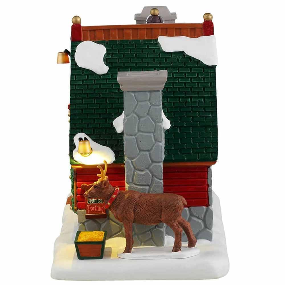 LEMAX Edificio illuminato led "Santa's Snack Shack" in resina H13.9 x 21.5 x 10 cm