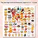 Skylety 100 Pieces Miniature Food Drinks Toys Mixed Resin Foods for Doll Kitchen Mini Food Set for Adults Teenagers Doll House Cute Christmas Gifts