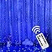 Produktbild 300LED Lichtervorhang 3x3m,goodjinHH 8 Modi USB Stecker mit Fernbedienung Warmweiß Deko Lichterketten Vorhang Lichterkette für Weihnachten Außen Innen Zimmer Innenbeleuchtung (Blau)