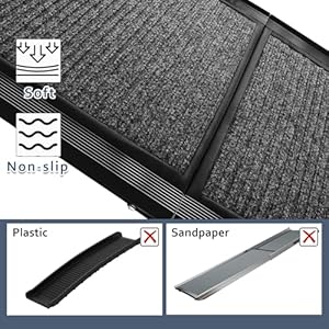 Dog Ramp for Car, Folding Dog Ramps for Large Dogs, Dog Stairs for Trucks, Cars and SUV, Supports up to 250 lbs (63'' L x 17'' W) Dog Ramp for Car Folding Dog Ramps for Large Dogs Dog Stairs for Trucks Cars and SUV Supports up to 250 lbs 63 L x 17 W