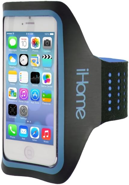 iHome Universal Adjustable Neon Armband - Retail Packaging - Blue