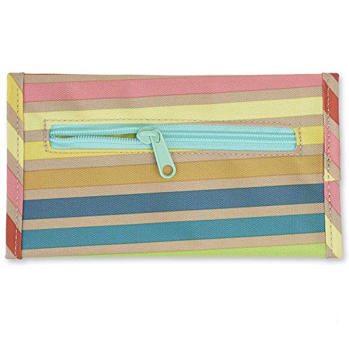 Kavu Mondo Spender Wallet Trifold Travel Clutch - Summer Stripe #TOP1