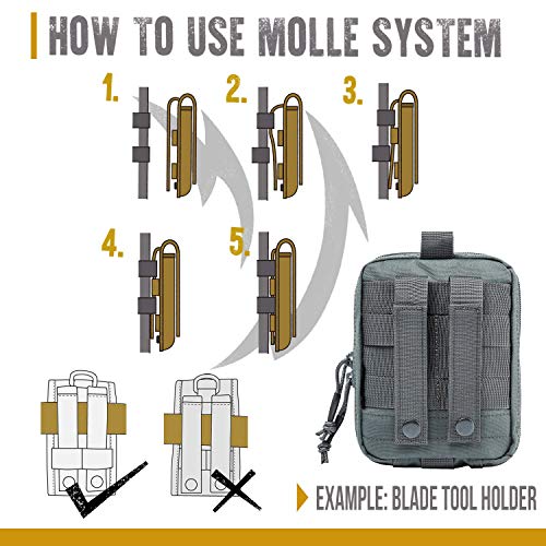 Onetigris Blade Multiuse Tool Holder Pouch Molle Organizer With Pockets & Tool Slots #TOP4