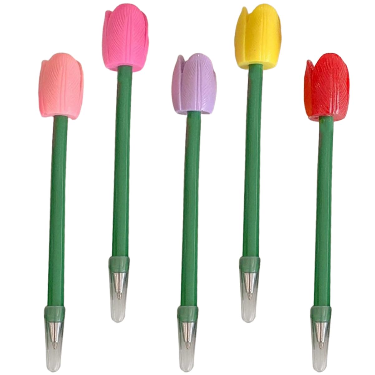 5 Set Penna A Tulipano Simulata Penne Nere A Punta Penne Gel Cancellabili Punto Penna A Punta Fine Marcatore Pastello Evidenziatori Marcatori Evidenziatore Note Plastica 5 Pezzi*5