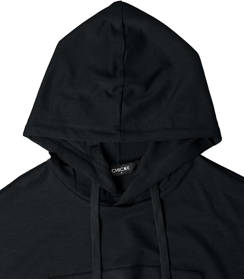 CHICME Womens 2 Piece Casual Tracksuit Set Hooded Crop Top Elastic Waistband Joggers Pants Set 2026 Spring - Image 6