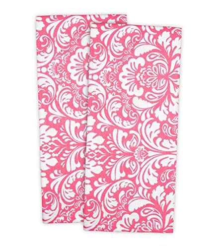 DII Cotton Damask Kitchen Dish Towels, 28 x 18" Set of 2, Low
