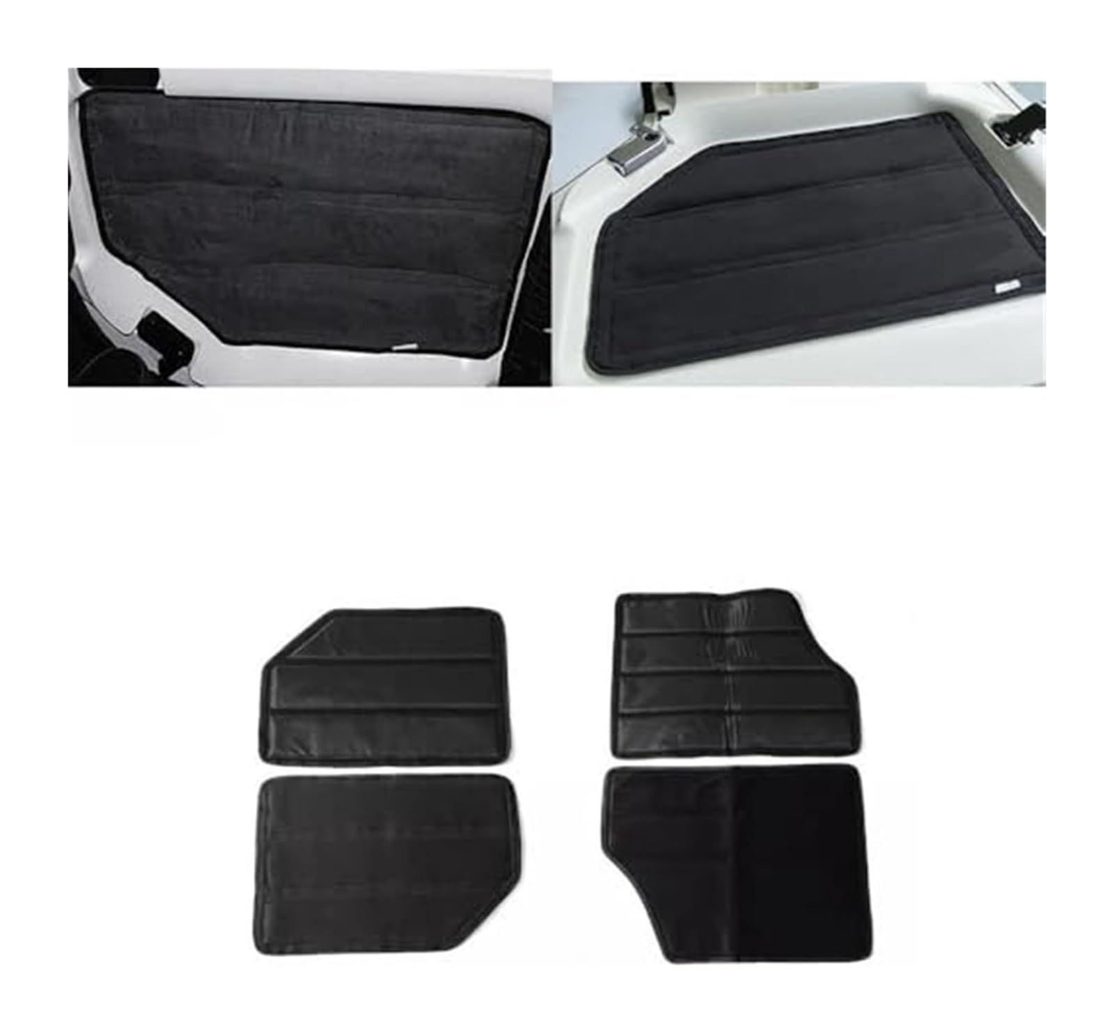 per J&eep per Wrangler JK 2012-2017 2/4 Porte Tetto Auto Lunotto Termico Isolamento in Cotone Tappetino insonorizzante