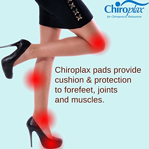 Chiroplax High Heel Cushion Inserts Pads (4 Pairs) Suede Ball Of Foot Forefoot Metatarsal Anti Slip Shoe Insoles For Women (Beige, Normal Thickness) #TOP6