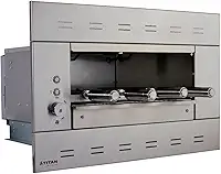 Churrasqueira Elétrica de Embutir para 4 Espetos com Painel Ventilado Suprema 220V Titan