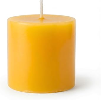 Bluecorn Beeswax Candle Refill, 8oz, Unscented