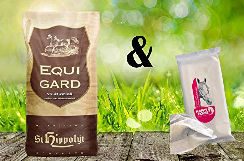 St.Hippolyt Equigard Muesli 20 Kg | Alimentation Sans Céréales Pour Chevaux Faciles Ou En Surpoids | Faible En Sucre Et Amidon | Riche En Fibres Et Nutriments