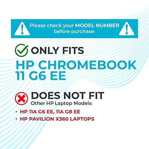Gumdrop SlimTech Case Fits HP Chromebook 11.6" G6 Education Edition. Designed for K-12 Students, Teachers and Classrooms – Drop Tested, Rugged, Shockproof Bumpers, Reliable Device Protection – Black - Thumbnail 3