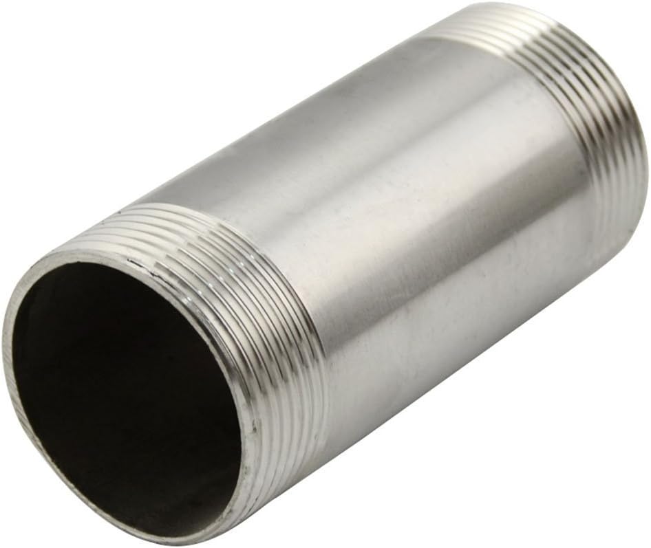 1" DN25 Male Threaded Pipe Fittings, 100MM Length, Stainless Steel SS