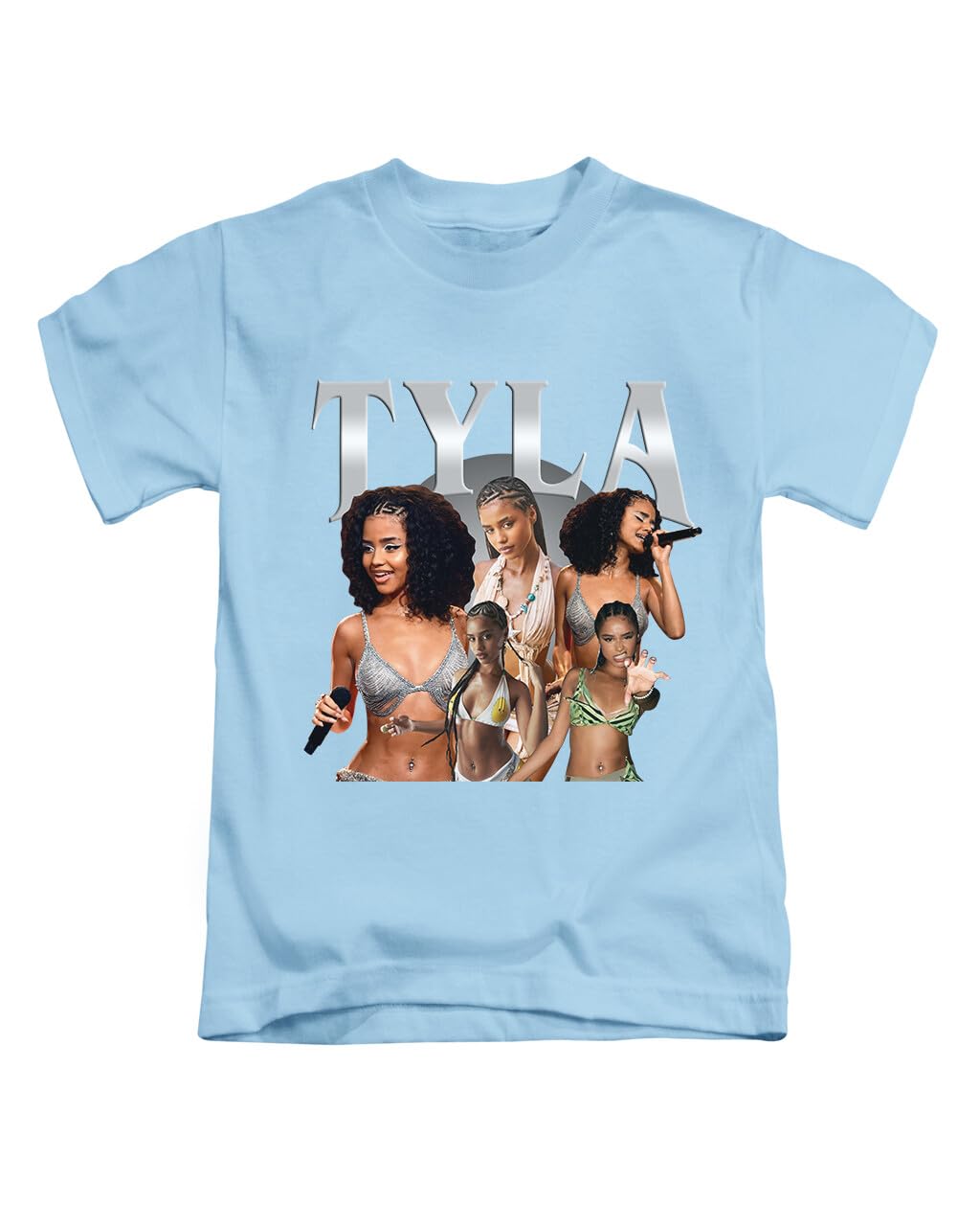 New Spirit Original Unisex Sky Blue Tyla Tee T-Shirt Funny T Shirt Top