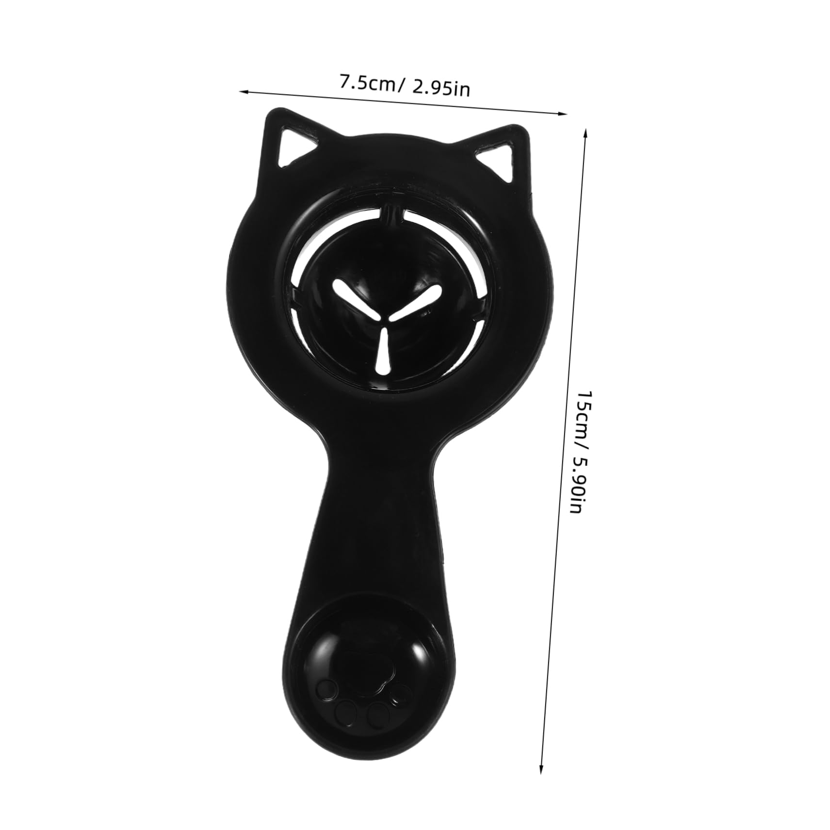 SOLUSTRE Cat Shaped White Separator and Seasoning Spoon Practical Baking Tool for Easy Yolk Separation Dishwasher Safe Kitchen Gadget Fun and Design