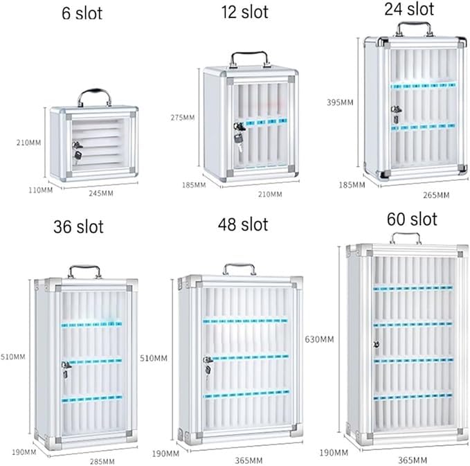 Caja de almacenamiento para teléfono celular de 36 ranuras para aulas, oficinas y centros de exámenes, garaje y garaje escolar, ideal para un fácil acceso y almacenamiento seguro