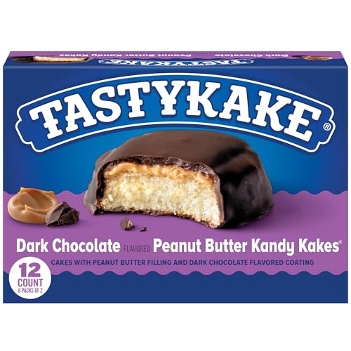Tastykake, Kandy Kakes Dark Chocolate Peanut Butter MP Comm Snack Cake, 8 oz