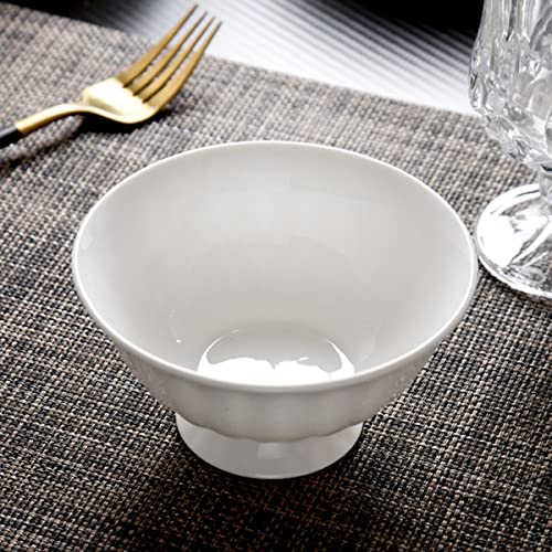 DOERDO Ceramic Footed Bowl Decorative Fruit Holder Dessert Display Stand for Kitchen Counter Centerpiece Table Decor 6.3"x3.3" - Image 3