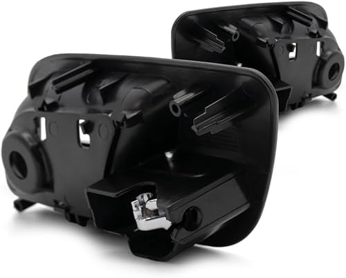 Miniatura 6 de KarParts360 Para GMC Yukon XL 1500 2007-2014 Manija de puerta lado del conductor y del pasajero  Par  Trasera  Interior  Bisel negro  con palanca